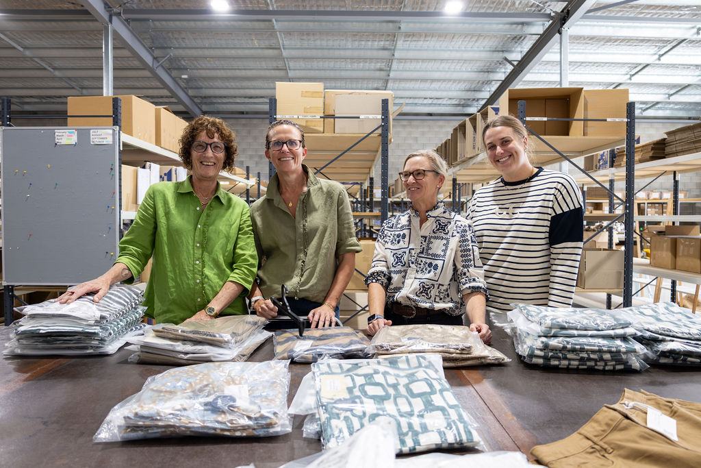 Wholesale team in the Goondiwindi Cotton warehouse